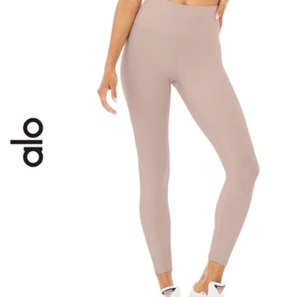 ALO YOGA | DUSTY PINK 7/8 HIGH-WAIST AIRLIFT LEGGING | XXS - Picture 1 of 3